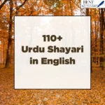 Urdu Shayari in English