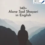 Alone Sad Shayari in English